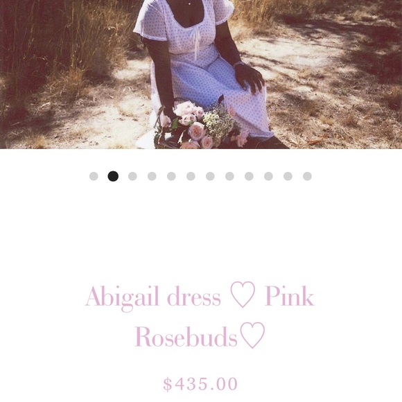 Never worn - Small Tayma Martins Abigail Dress - Pink Rosebuds - Retail $435 - Picture 2 of 11